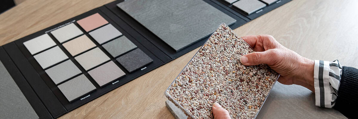 fugenlose wandbelaege und bodenbelaege - Musterauswahl